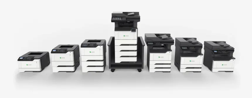 fleet of lexmark printers and photocopier devices