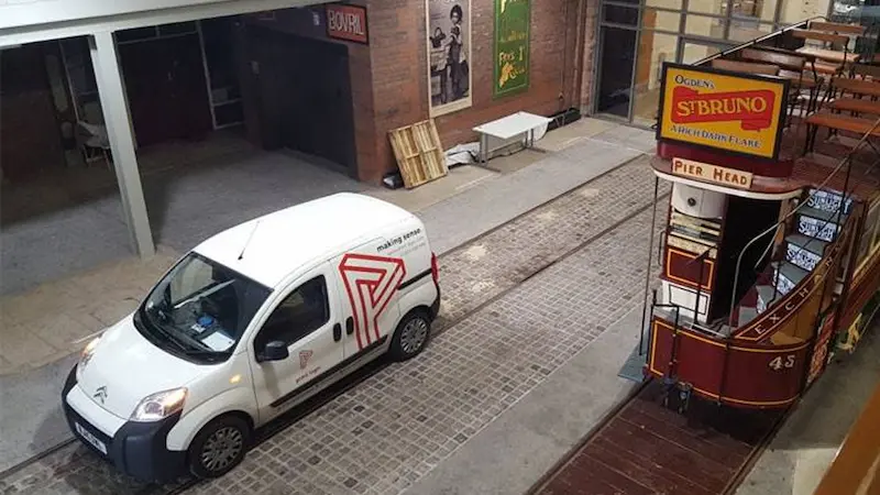 Print Logic van parked onsite for photocopier repairs and service
